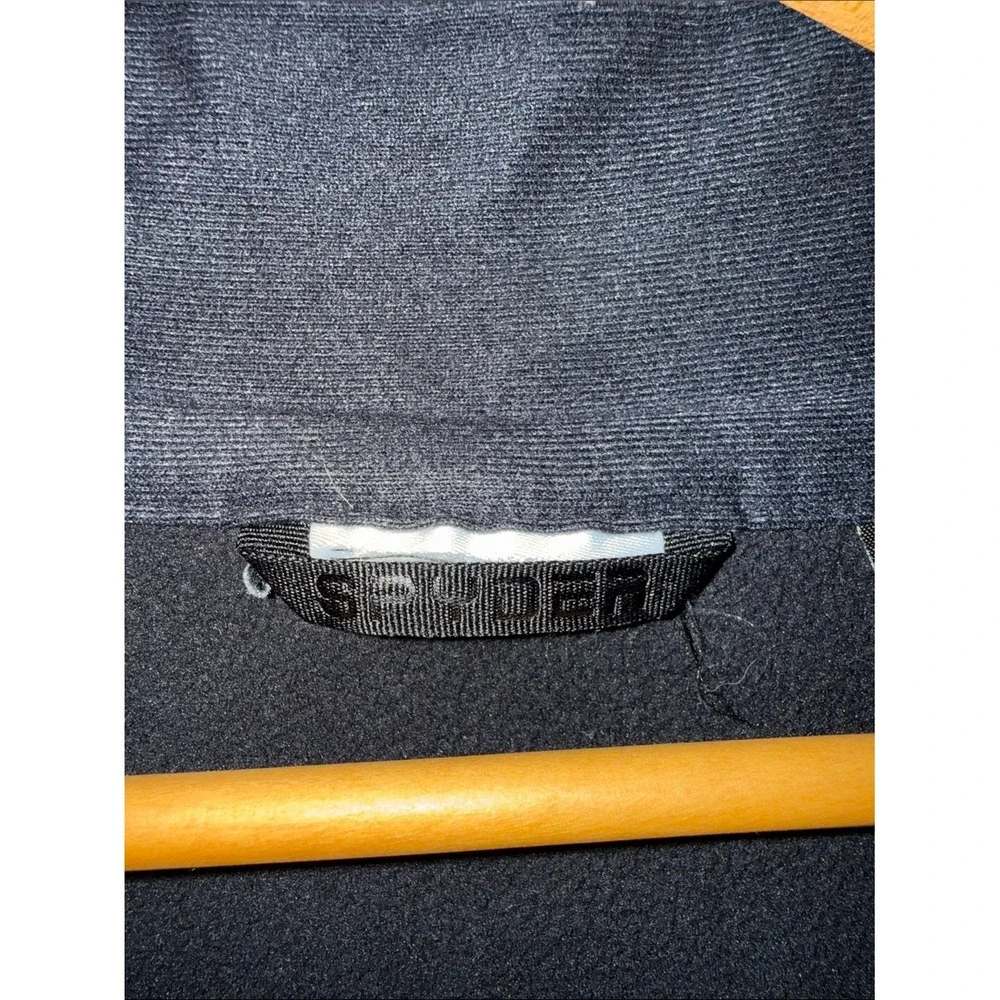 Spyder‎ Men's Outbound Quarter-Zip Midweight Core Sweater Fleece Gray Black-XL